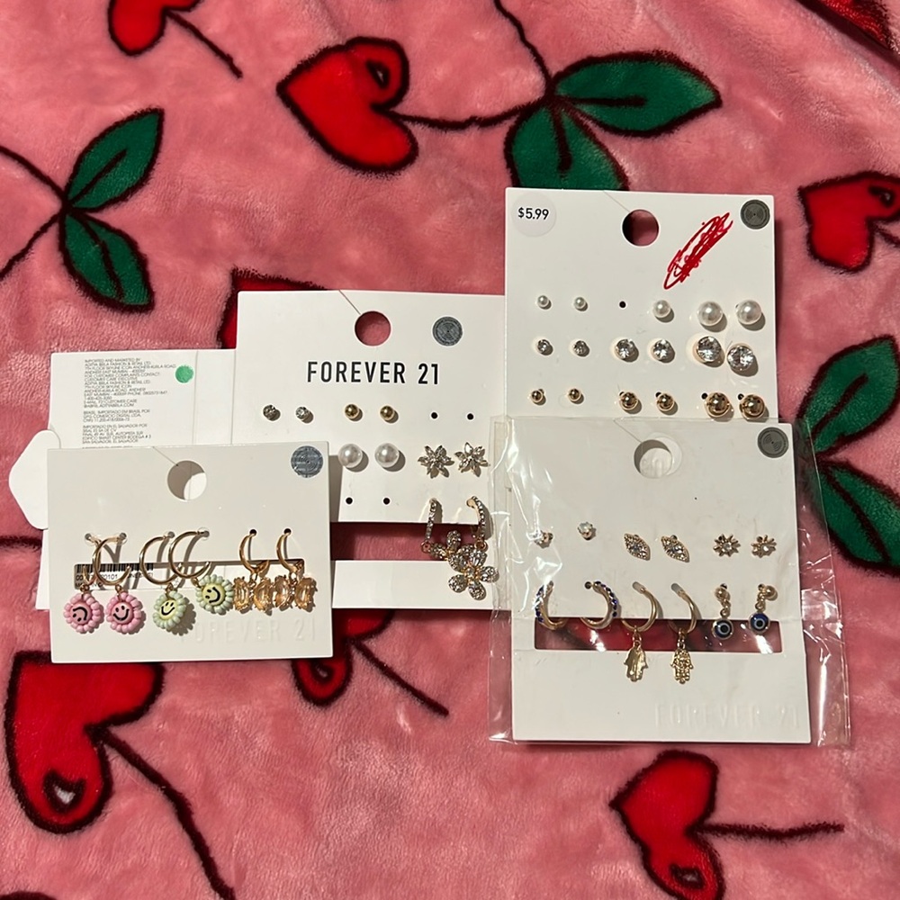 Forever21 earring sets!